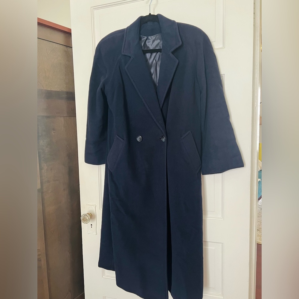 Vintage Bergdorf Goodman Regency Pure Cashmere Trench Coat